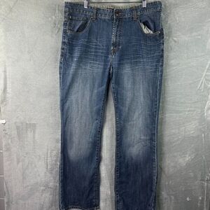marc ecko bootcut jeans mens blue‎ denim size 38x34 (38x33)